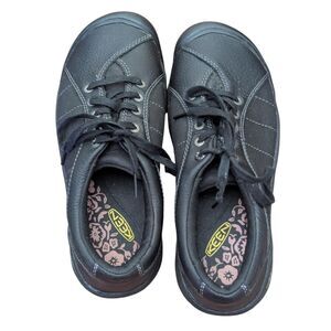 KEEN Presidio Black Leather Shoes Comfort Casual Sneakers US 8.5